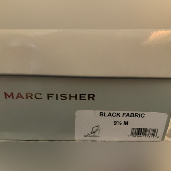 Marc Fisher Elegant Black Fabric Studded Women's Shoes - Picture 7 of 7